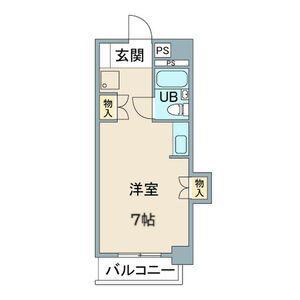 第20オーシャンプラザ(ワンルーム/2階)の間取り写真
