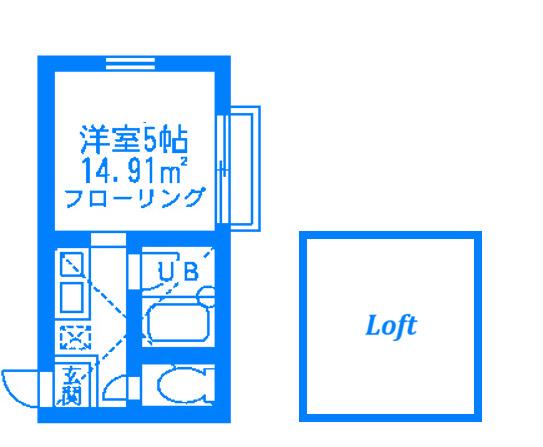 モンステラ大口仲町(1K/1階)の間取り写真