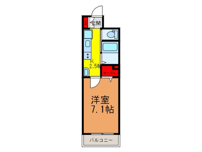 グルーヴ駒込(1K/2階)の間取り写真