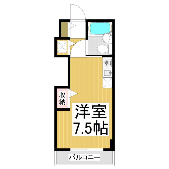 セトル東口ビル(ワンルーム/2階)の間取り写真