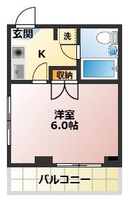 フィレンツエ滝野川(1K/3階)の間取り写真