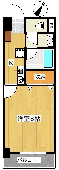PLANTIER(1K/2階)の間取り写真