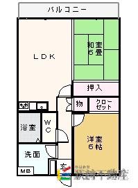 コンフォート21(2LDK/3階)の間取り写真