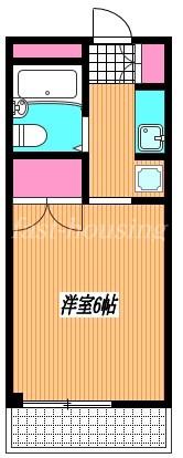 セントラルマンション武蔵野(1K/1階)の間取り写真