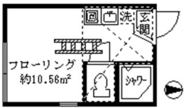 レジデンス高円寺(ワンルーム/2階)の間取り写真