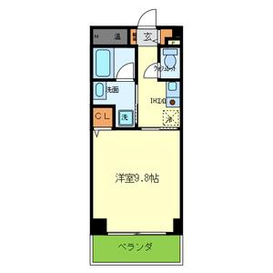 ラ・コピエ南塚口(1K/5階)の間取り写真
