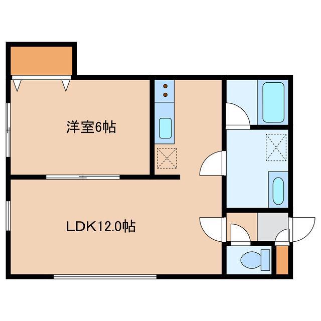 ペル・センプレ(1LDK/2階)の間取り写真