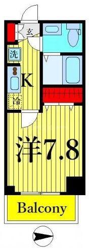 MAXIV一之江(1K/9階)の間取り写真