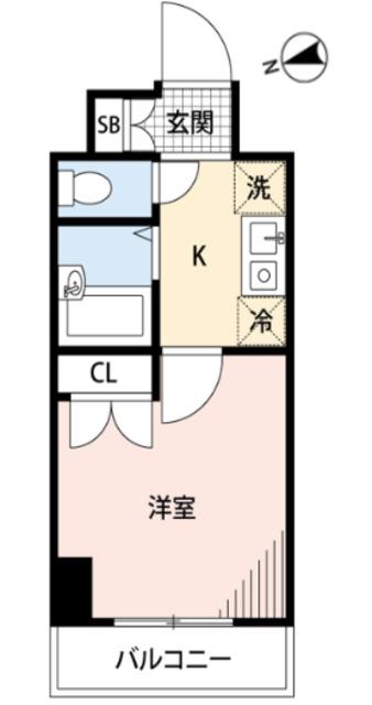 エクセリア荻窪(1K/7階)の間取り写真