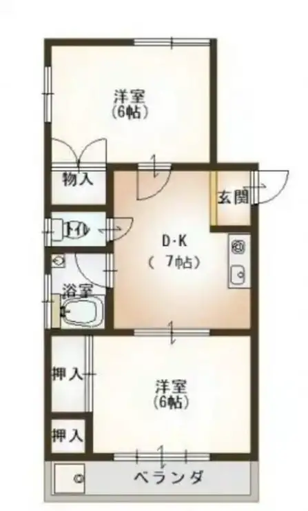 第2内田コーポ 1階階 間取り