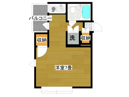 グレースマンション(ワンルーム/1階)の間取り写真