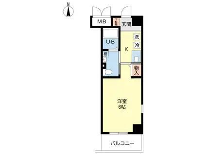 ハイムミニヨン(1K/3階)の間取り写真