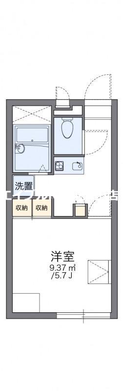 レオパレスアロハB(1K/1階)の間取り写真