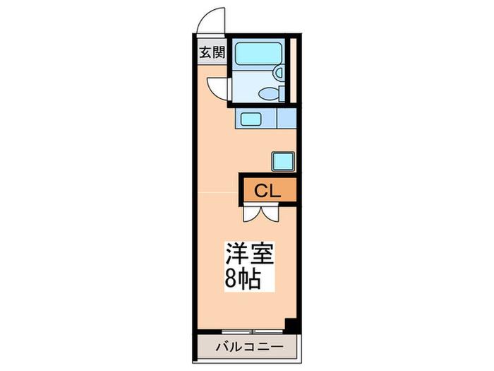 サンクチュアリーフォレスト(ワンルーム/7階)の間取り写真