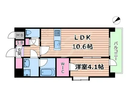 LA GRACE SENBAYASHI(1LDK/8階)の間取り写真