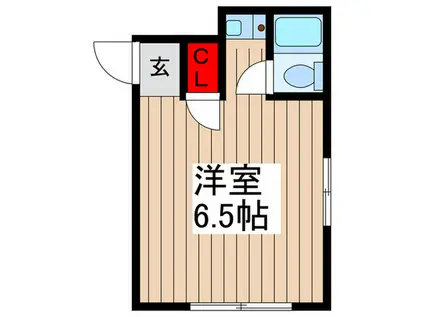 サンユーハイツ新中野(ワンルーム/2階)の間取り写真