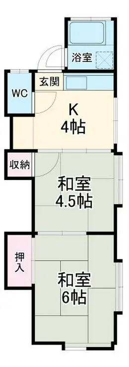 宮本荘 2階階 間取り