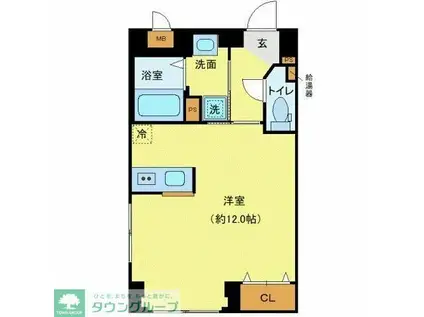 レピュア池上レジデンス(ワンルーム/3階)の間取り写真