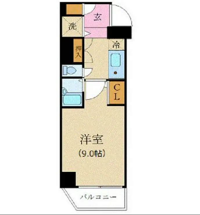 カスタリア新宿 10階階 間取り