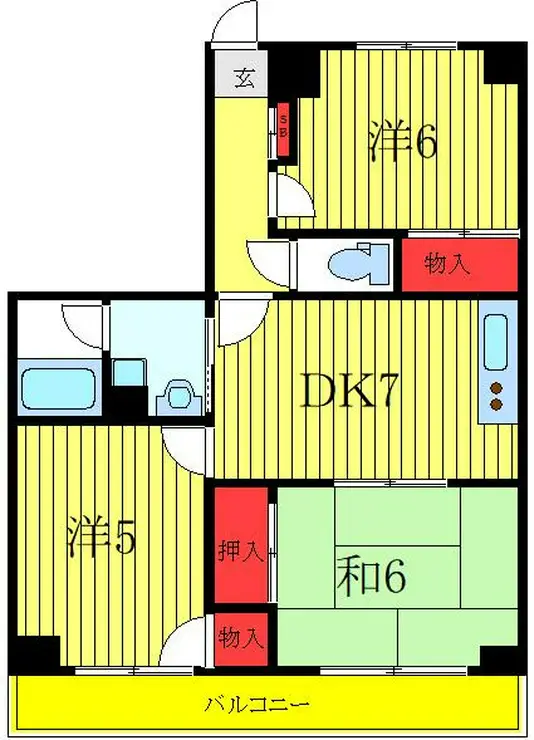 ガーデンクレス弐番館 5階階 間取り