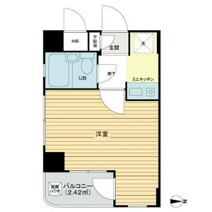 ライオンズマンション武蔵新城駅前 2階階 間取り