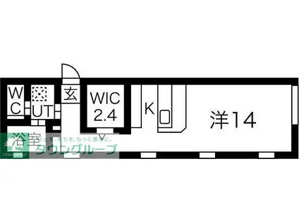 LEGIOIE太閤通駅III(ワンルーム/1階)の間取り写真