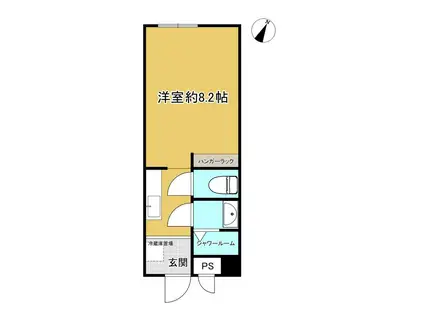 サンハイム六甲(ワンルーム/1階)の間取り写真