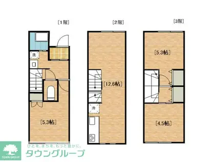THESIESTA唐木田TERRAVENE(3LDK/1階)の間取り写真