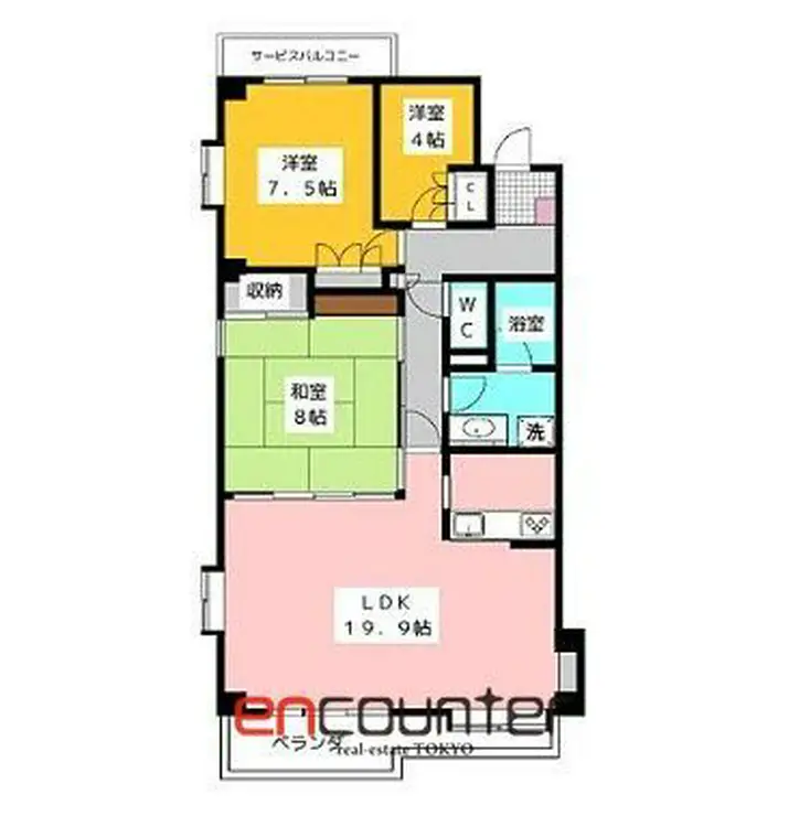 HF田無レジデンス 6階階 間取り