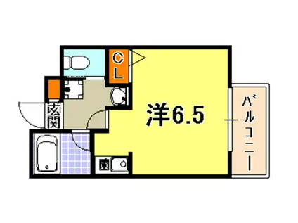 JKCROSS(ワンルーム/2階)の間取り写真