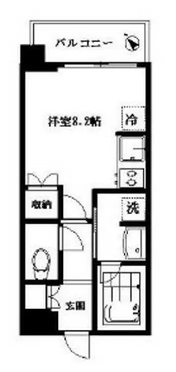 シティタワー新宿 9階階 間取り