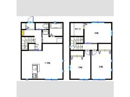 サン・ルーチェ(3LDK/1階)の間取り写真
