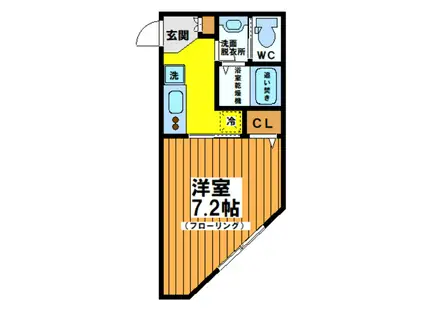 LSメゾン(1K/2階)の間取り写真