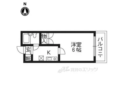 メゾンエスポート(1K/3階)の間取り写真