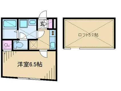 AILE D ARGENT(1K/1階)の間取り写真