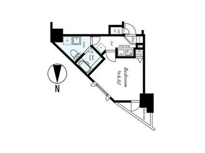 ロイヤルアメニティー西戸山(1K/4階)の間取り写真