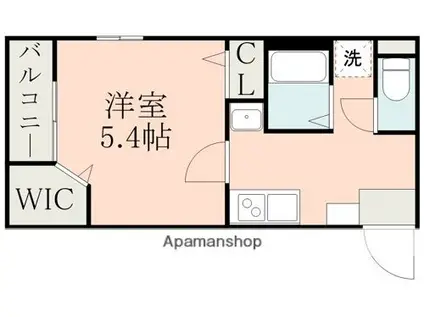 SAINT-DEERS(1K/4階)の間取り写真