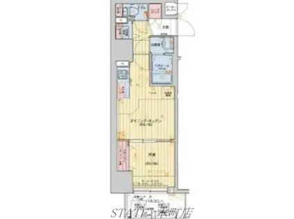 レオンコンフォート堀江公園(1DK/8階)の間取り写真