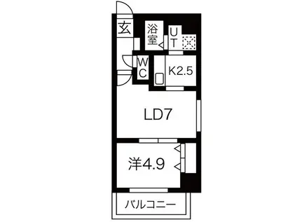 J・STAR HONGOU(1LDK/5階)の間取り写真