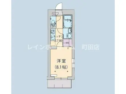 コントウィスタ(1K/2階)の間取り写真