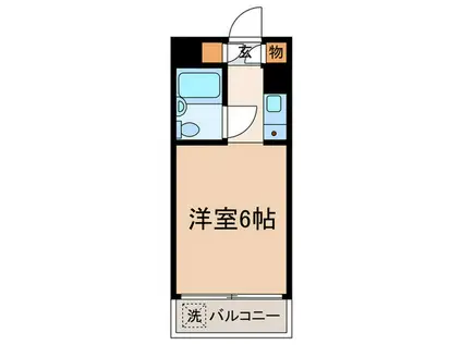 ペガサスマンション経堂(ワンルーム/3階)の間取り写真