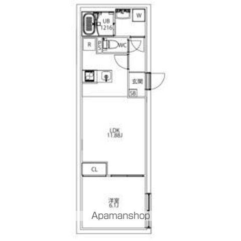 MAXIV CITY文京小石川(1LDK/2階)の間取り写真