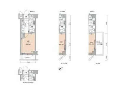 ヴェルト亀戸II(1K/4階)の間取り写真