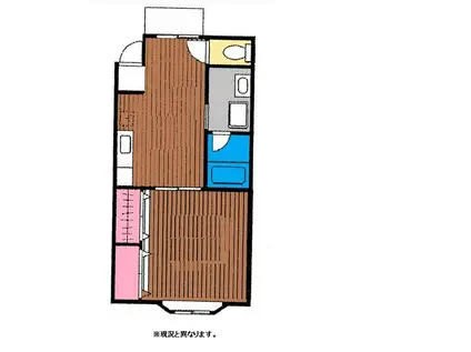 コーポ 龍宝(1DK/1階)の間取り写真