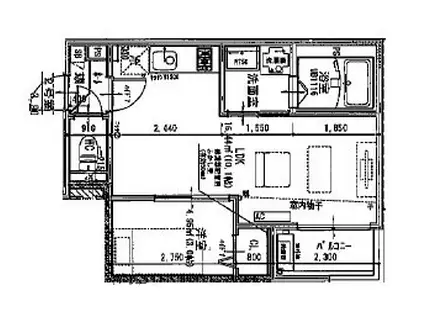 JACK KAWAMAI(1LDK/2階)の間取り写真