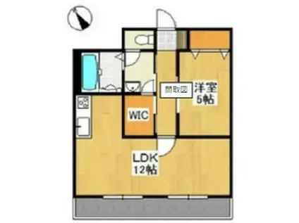 エストレーラ倉敷(1LDK/5階)の間取り写真