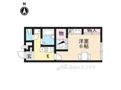 レオパレス長浜(1K/2階)の間取り写真