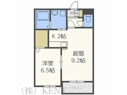 LEGAME(1LDK/3階)の間取り写真