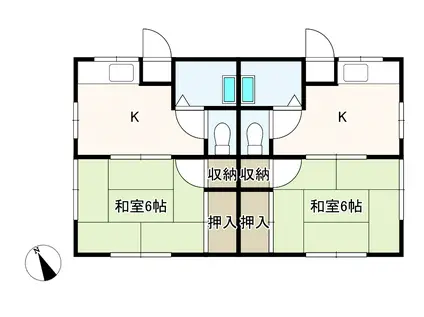 習友ハイツ(1K/1階)の間取り写真