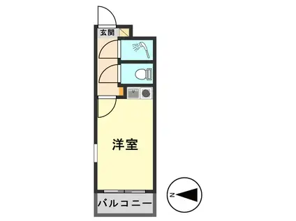 イクス新小岩(ワンルーム/2階)の間取り写真